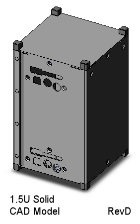 CubeSat Kit 1.5U Solid-wall CAD Model