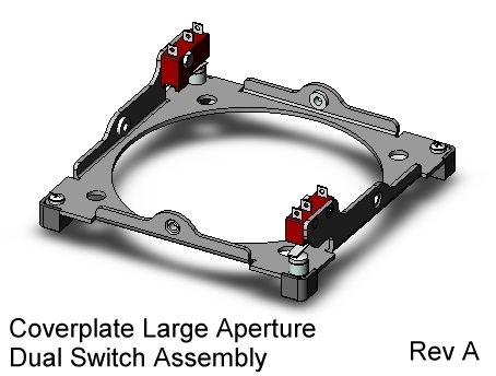 CubeSat Kit Large-Aperture Cover Plate Assy with dual separation switches